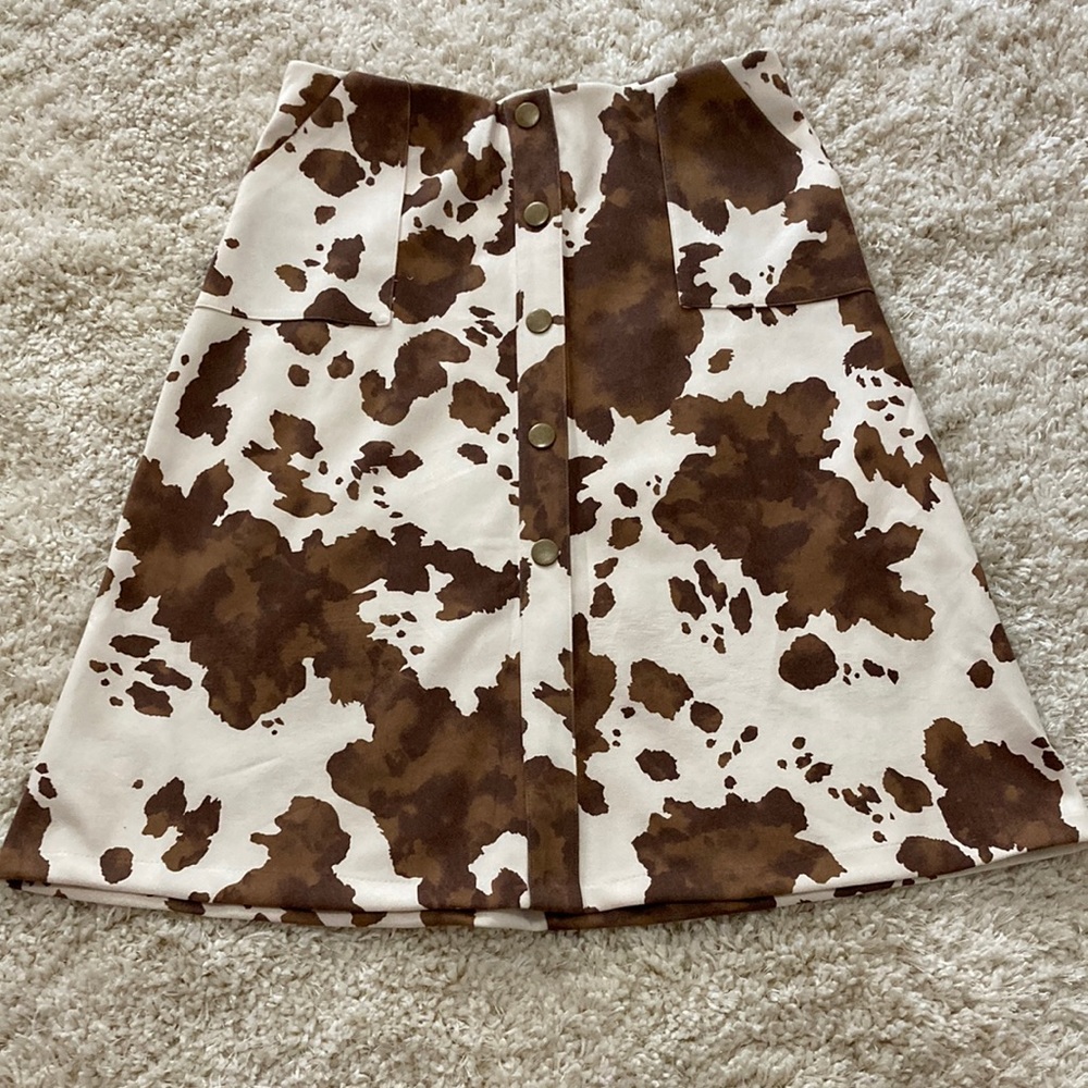 Really cute cow print skirt